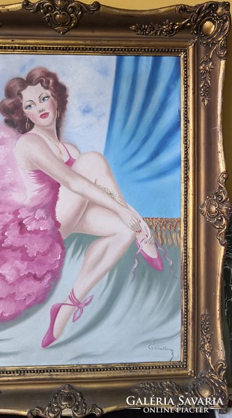 Fk/317 - marked painting - ballerina