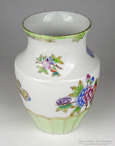 1L640 Viktória mintás Herendi porcelán váza 14 cm