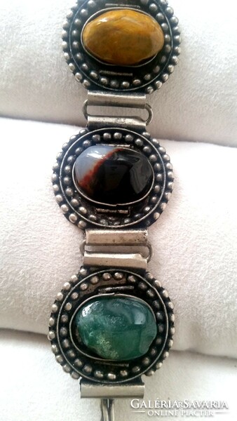 Old bracelet with semi-precious stones