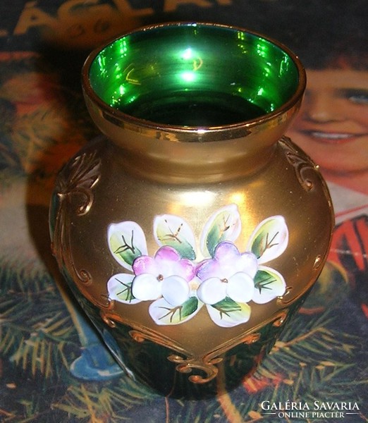 Cseh Bohemia üveg váza