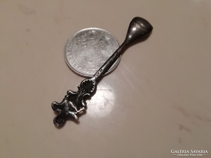 Antique silver angelic small spoon