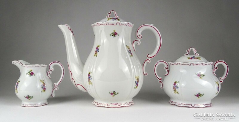 1L177 old flawless Zsolnay porcelain tea set