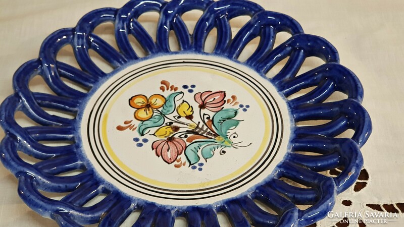 Kaposvár ceramics, wall plate. 24 cm diameter.