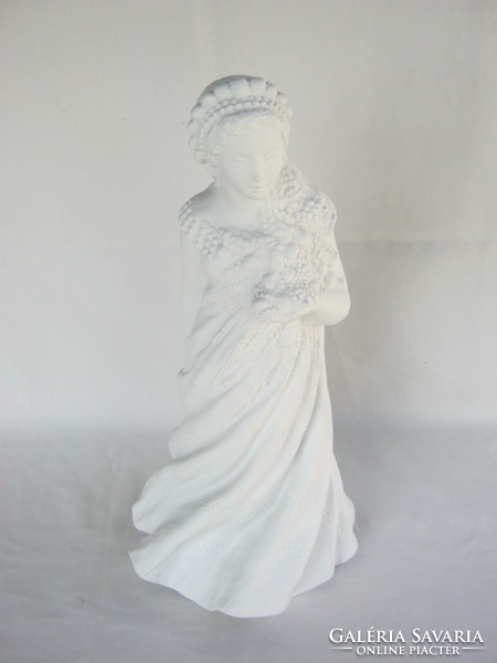 Retro ... R. Kiss lenke Hungarian applied art ceramic woman sculpture