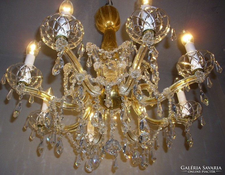 Real crystal chandelier with 8 lights