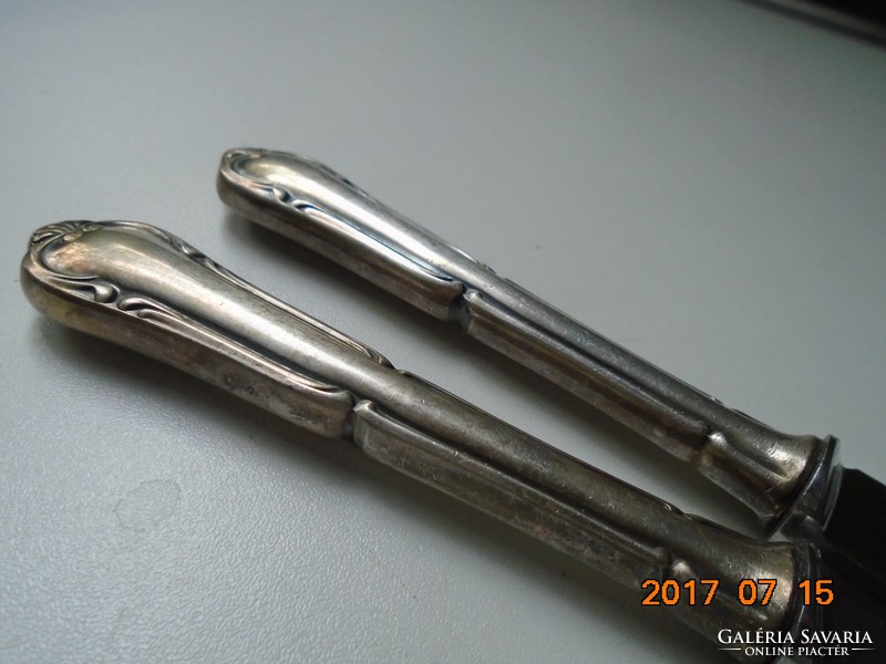 1940 Silver-plated German knife bg with stainless steel blade 2 pcs