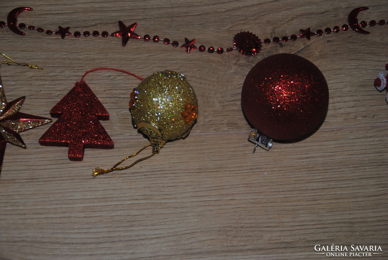 Red gold Christmas tree decoration package