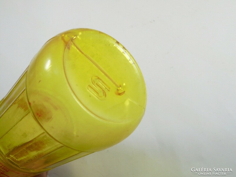 Retro CITRAL lemon juice citromlé üdítő üdítős üveg - festett címke, műanyag palack - 1973-as