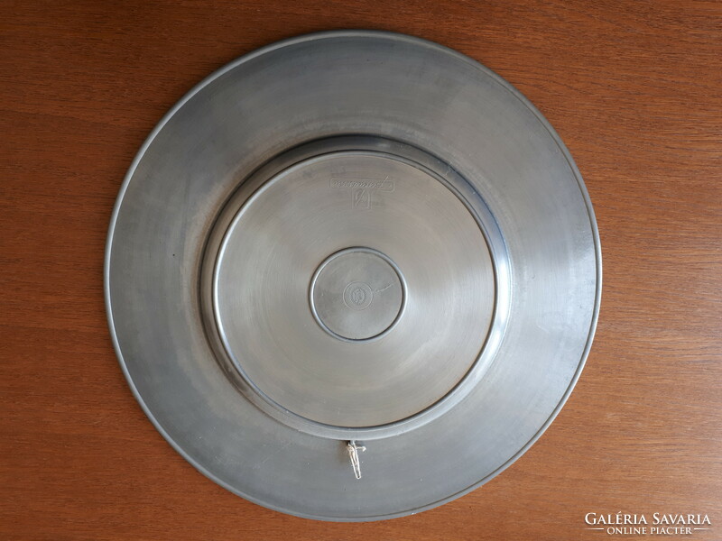 Tin metal wall decoration bowl plate large size