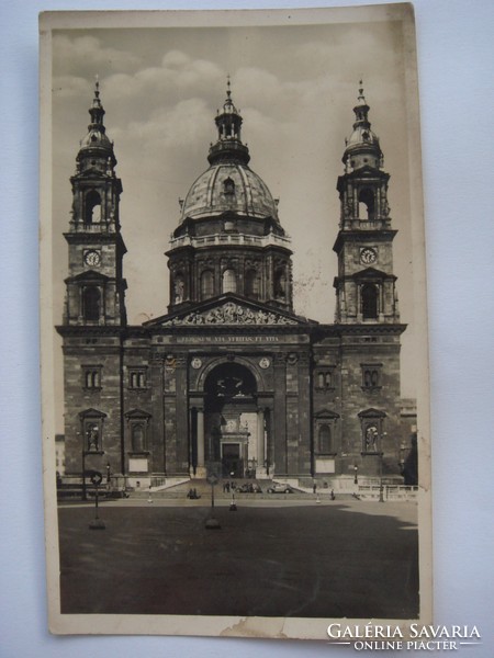Régi képeslap Budapest Szent István Bazilika levelezőlap