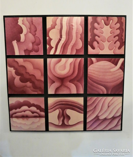 Pictures of an exhibition, 1978 - large (1x1m) abstract