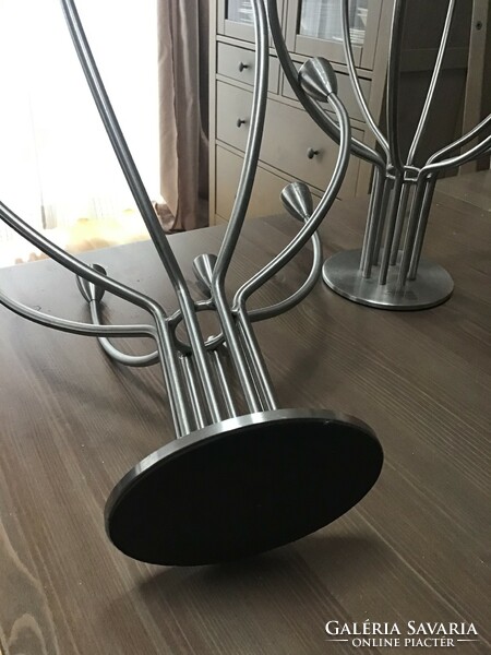 Pair of old ikea stockholm candle holders from 1999