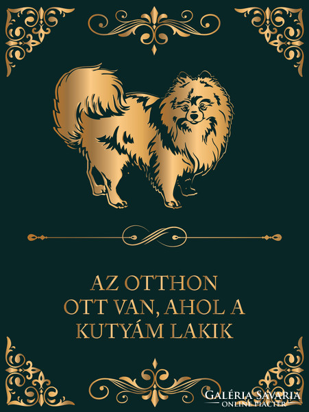 Pomeranian miniature pomeranian - dog canvas print with quote