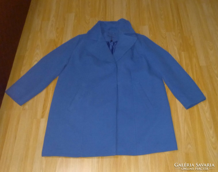 Ulla Popken nagyméretű női kabát kék színű