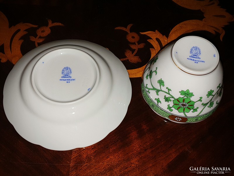 Immaculate Herend oriental cup + base