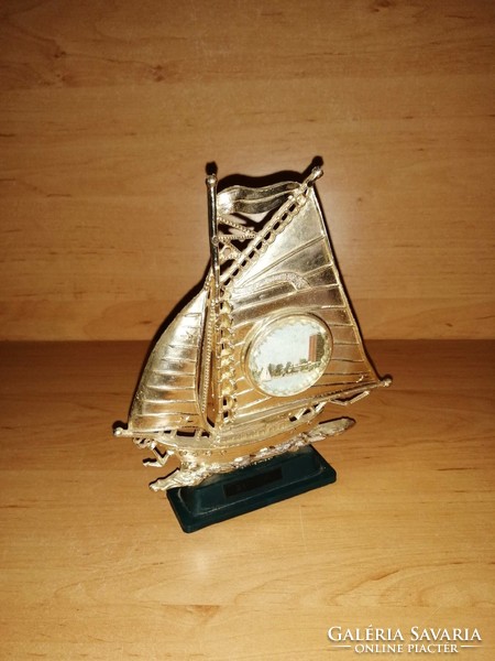 Retro balaton souvenir sailing core. 16 cm, width 15 cm (b)
