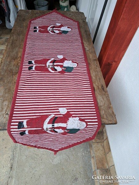 Gyönyörű Mikulásos asztali futó terítő asztalterítő karácsonyi karácsony ünnep