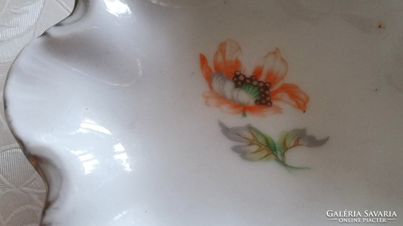 Zsolnay porcelán régi kis tálka pajzspecsétes tál 2 db