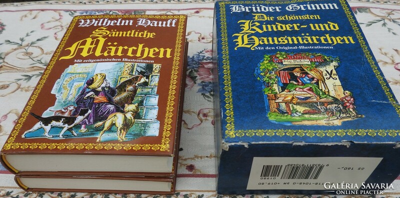 Two-volume fairy tale books in German - grimm and hauff