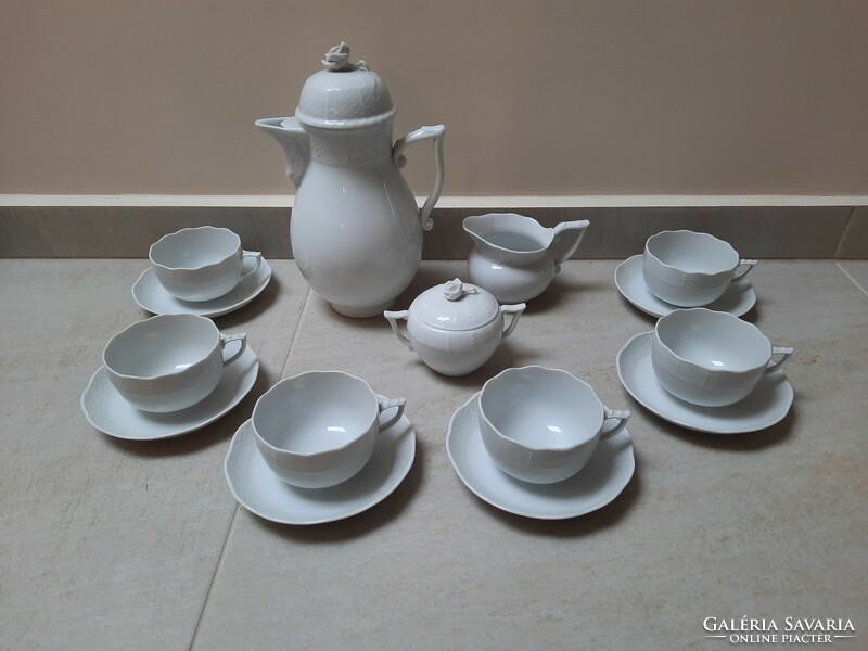 White Herend porcelain tea set, tea set
