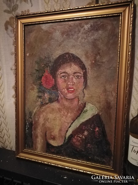 Young courtesan oil painting