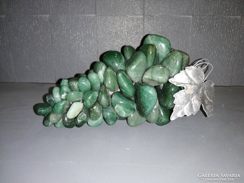 Gyógyító kővek Aventurin szőlőfürt 17 cm, 1 kg súlyú