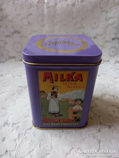 Milka csokoládés fém doboz