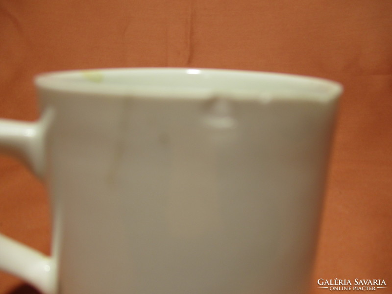 White zsolnay coffee cup