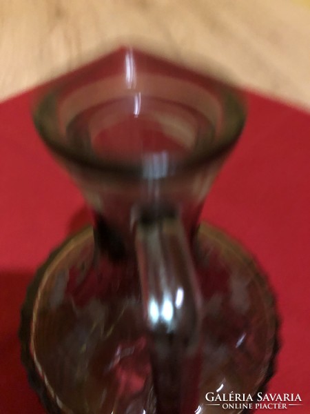 Füstszínű pici váza / kancsó/