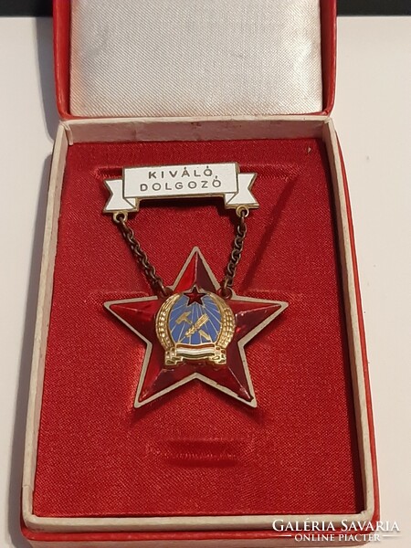 Excellent employee award with Rákosi coat of arms