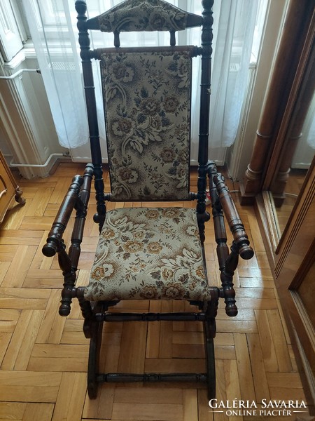 Rocking chair with upholstery