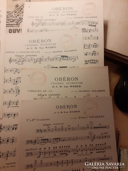 Zenekari kotta 1922 - Von Weber - Salabert: Oberon Celebre ouverture E.A.S. 2114