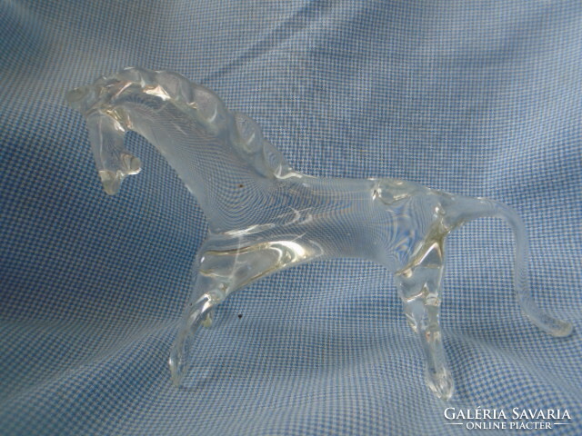 French Lalique? Crystal glass foal