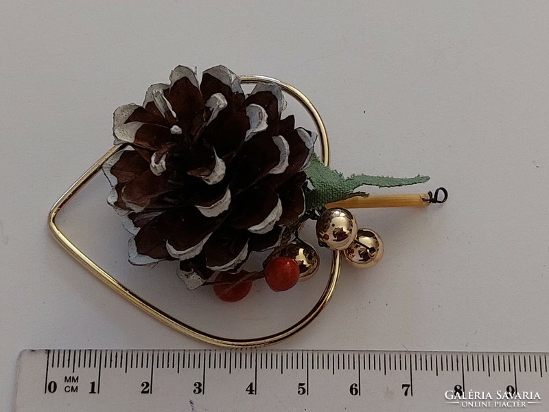 Old Christmas tree ornament heart-shaped cone ornament