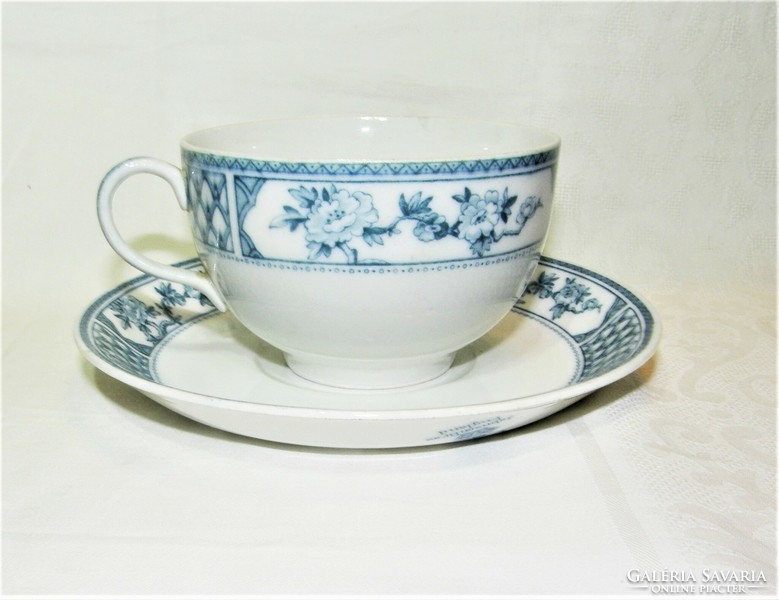 Antique English teacup 4 pcs + 2 pcs base - the exeter johnson bros porcelain