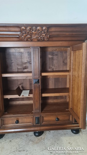 A617 old carved shelf cabinet