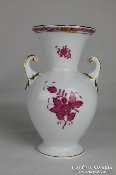 Herend Appony patterned vase purple