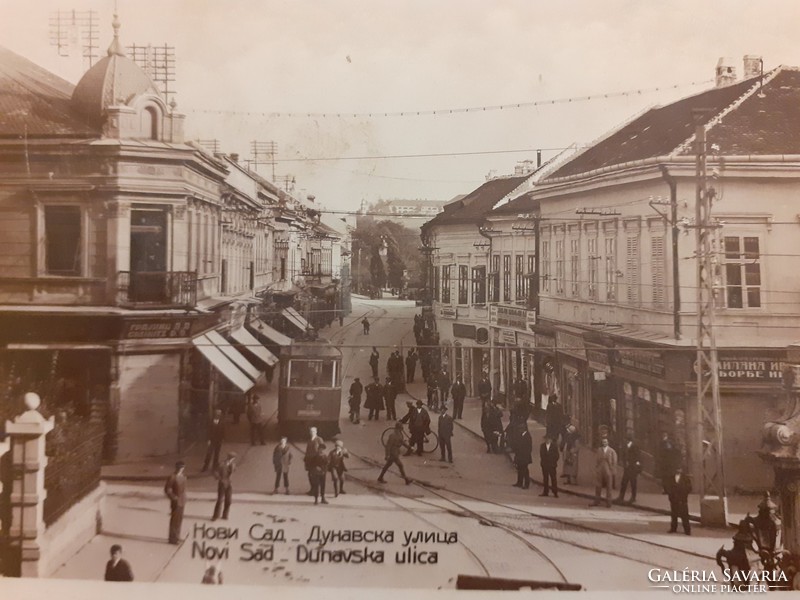Old postcard 1931 novi sad novi Sad duna street photo postcard