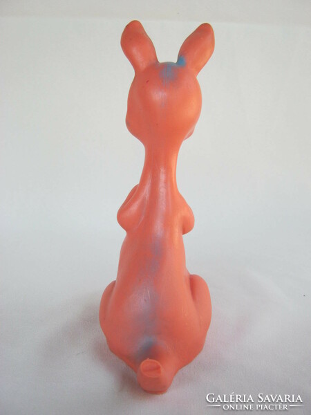 Plastolus retro rubber toy kangaroo