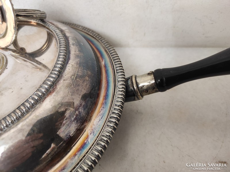 Antik konyhai eszköz nyeles fém lábas edény tányér gyűjtői ritkaság 435 6326