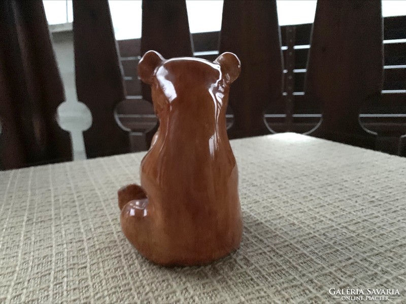 Bodrogkeresztúr ceramic teddy bear, bear with honeycomb