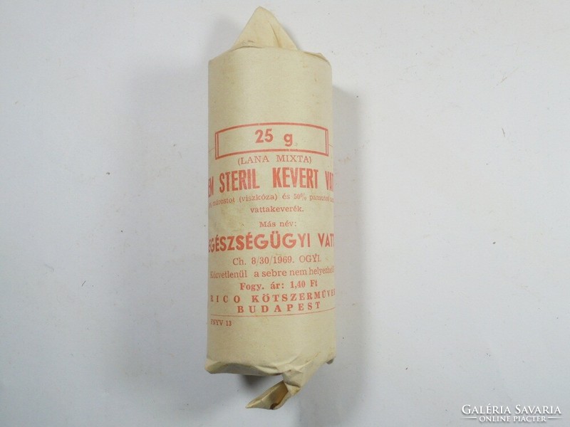 Retro non-sterile mixed cotton - rico bandages Budapest - from 1980
