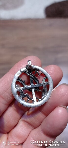 Antique silver dragon pendant, 10 gr
