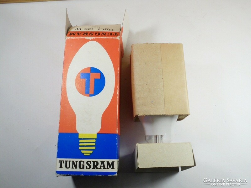 Retro tungsram hgli with 125 wt mercury vapor burner with original box