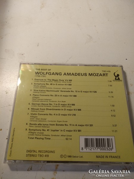 The best of Mozart cd. ajánljon!