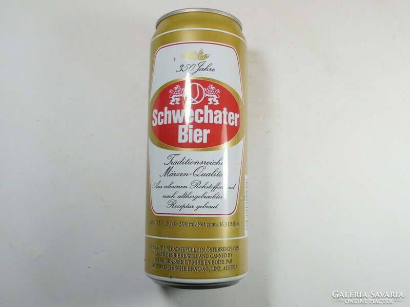 Régi retro sörös doboz alu doboz alumínium sör-Schwechater Bier 0,5l - 1990 Osztrák gyártmány