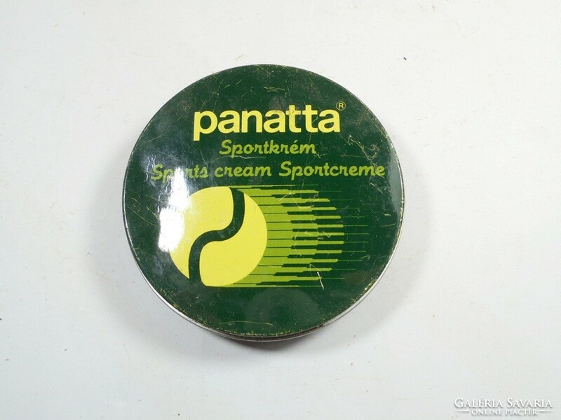 Retro panatta sports cream - metal box tin box - caola hungary