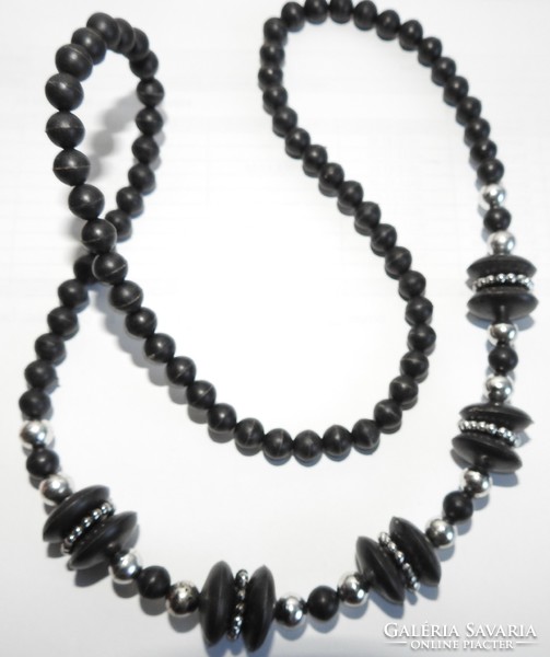 Old Black Pearl Bizhu Necklace - Pearl Necklaces