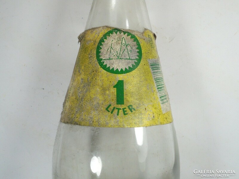 Retro OLYMPOS ctrom szénsavas üdítő üdítős  üdítőital üveg - papír címkés - 1990-es évek- 1 l