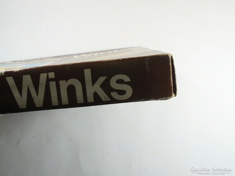 Retro régi Tiddly Winks társasjáték papír dobozában- gyártó: W.H. Smith & Son